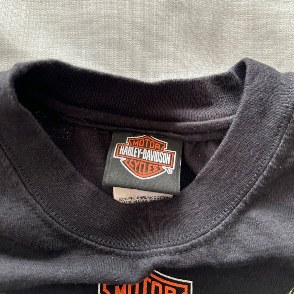 Harley-Davidson Black Men's Muscle T-Shirt Daytona Beach Seminole 2007 Made USA - Picture 5 of 10